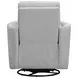 Trenton Vincent Fog Manual Swivel Glider Recliner with Pillows