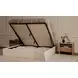 Joan Cream King Upholstered Storage Platform Bed