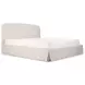 Joan Cream King Upholstered Storage Platform Bed