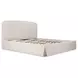 Joan Cream King Upholstered Storage Platform Bed