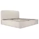 Joan Cream King Upholstered Storage Platform Bed