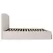 Joan Cream King Upholstered Storage Platform Bed