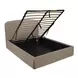 Joan Taupe King Upholstered Storage Panel Bed