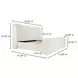 Sophia Cream Queen Upholstered Storage Platform Bed
