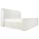 Sophia Cream Queen Upholstered Storage Platform Bed