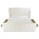 Sophia Cream Queen Upholstered Storage Platform Bed
