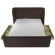 Sophia Brown King Upholstered Storage Platform Bed