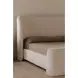 Sophia Cream King Upholstered Storage Platform Bed