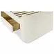Sophia Cream King Upholstered Storage Platform Bed