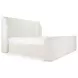 Sophia Cream King Upholstered Storage Platform Bed