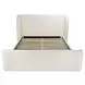 Sophia Cream King Upholstered Storage Platform Bed