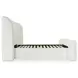 Sophia Cream King Upholstered Storage Platform Bed