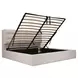 Sebastion Cream King Upholstered Storage Platform Bed