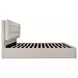 Sebastion Cream King Upholstered Storage Platform Bed