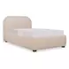 Colin Light Brown Twin Upholstered Panel Bed