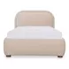 Colin Light Brown Twin Upholstered Panel Bed