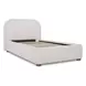 Colin Oatmeal and Brown Twin Upholstered Panel Bed