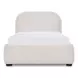 Colin Oatmeal and Brown Twin Upholstered Panel Bed