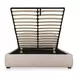 Colin Light Brown Queen Upholstered Storage Panel Bed