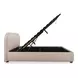 Colin Light Brown Queen Upholstered Storage Panel Bed
