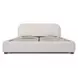 Colin Oatmeal and Brown Queen Upholstered Storage Panel Bed