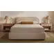 Colin Light Brown King Upholstered Storage Panel Bed