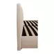 Colin Light Brown King Upholstered Storage Panel Bed