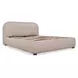 Colin Light Brown King Upholstered Storage Panel Bed