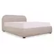 Colin Light Brown King Upholstered Storage Panel Bed
