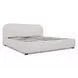 Colin Oatmeal and Brown King Upholstered Storage Panel Bed