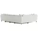 Mila Beige 5 Piece Modular Sectional with RAF Chaise and Pillows