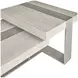 Tempo Larza and Satin Nickel Rectangular Cocktail Table
