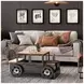 Glory Days Gray and Brown Roadie 41" Vintage Truck Cocktail Table