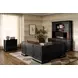 Roanoke Black L-Shaped Home Office Set