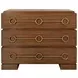 Roderick Provincial Brown Oak 3 Drawer Soft Close Accent Chest