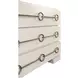 Roderick Matte Antique White Lacquer 3 Drawer Soft Close Accent Chest