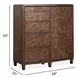 Timberlyn Espresso 5 Drawer Door Chest