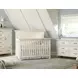 Westfield Brushed White Clean Headboard Convertible Crib