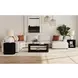 Camelot Black Square End Table