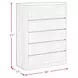 Camelot Black 5 Drawer Chest