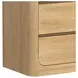 Camelot Natural 6 Drawer Dresser and Rectangular Mirror