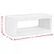 Camelot Black Rectangular Coffee Table