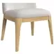 Camelot Gray and Natural Upholstered Dining Side Chair Set of 2