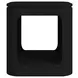 Camelot Black Square End Table