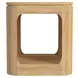 Camelot Natural Square End Table