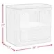 Camelot Black 1 Drawer Nightstand with USB Charging and LED