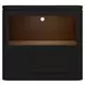 Camelot Black 1 Drawer Nightstand with USB Charging and LED
