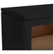 Camelot Black 1 Drawer Nightstand with USB Charging and LED