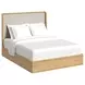 Camelot Natural and Gray Upholstered Bedroom Set