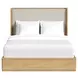 Camelot Natural and Gray Upholstered Bedroom Set